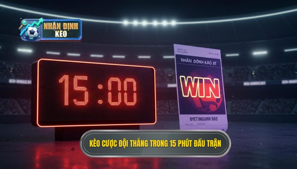 Kèo cược đội thắng trong 15 phút đầu trận
