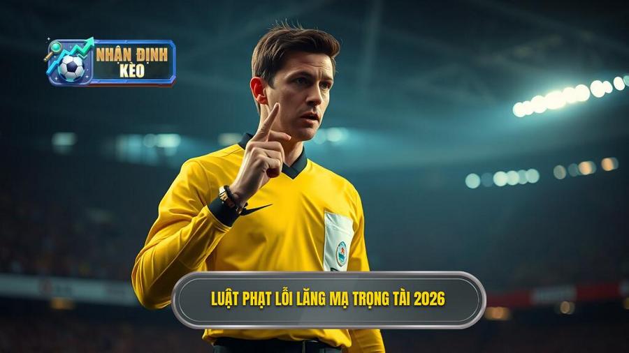 1. Luật phạt lỗi lăng mạ trọng tài 2026