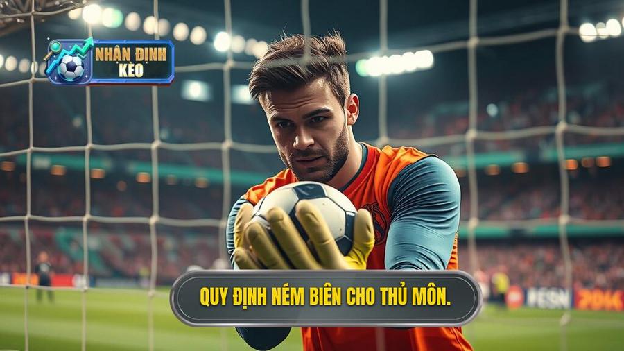 1. Quy định ném biên cho thủ môn.