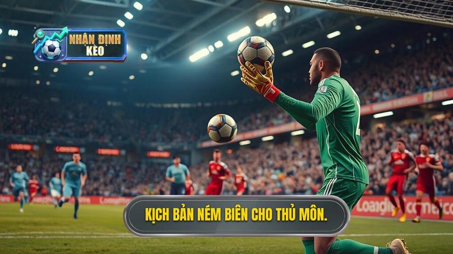 2. Kịch bản ném biên cho thủ môn.