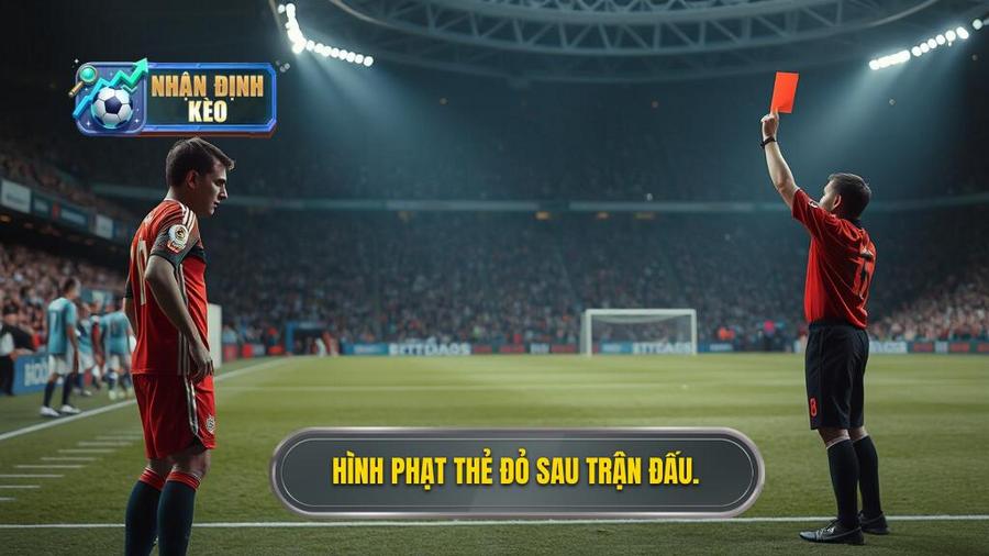 3. Hình phạt thẻ đỏ sau trận đấu.