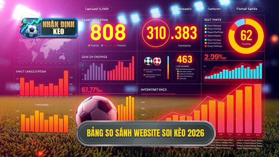 Bảng so sánh website soi kèo 2026