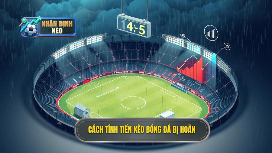 Cách tính tiền kèo bóng đá bị hoãn