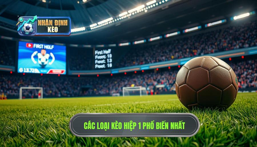 Các loại kèo hiệp 1 phổ biến nhất