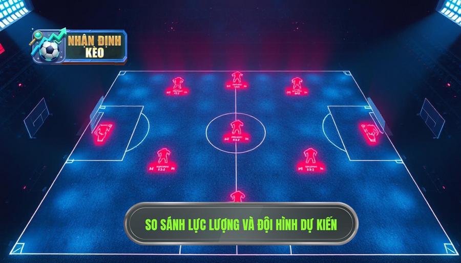 So sánh tương quan lực lượng và đội hình dự kiến So sánh tương quan lực lượng và đội hình dự kiến